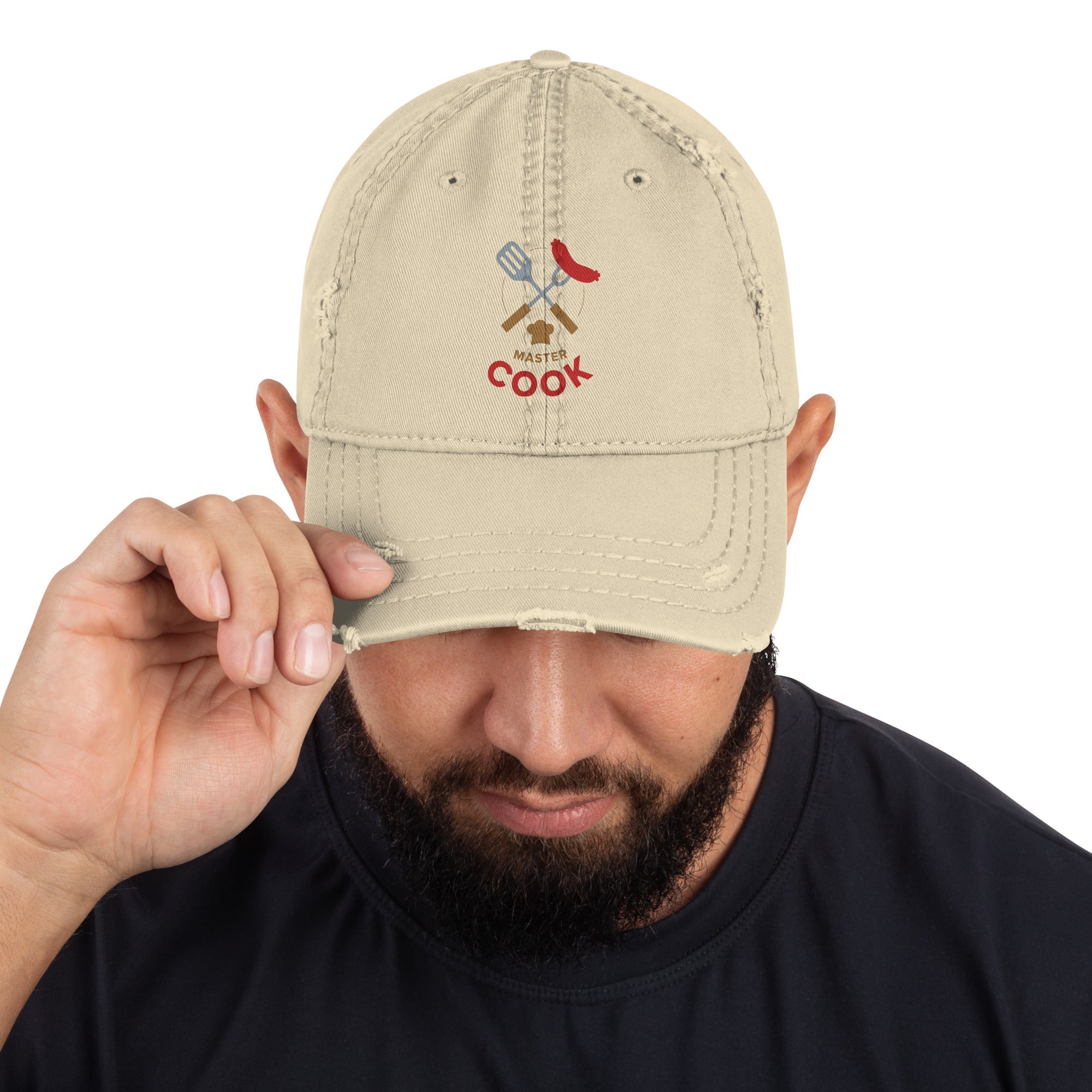 Distressed Dad Hat - Smile, Earn, Grow