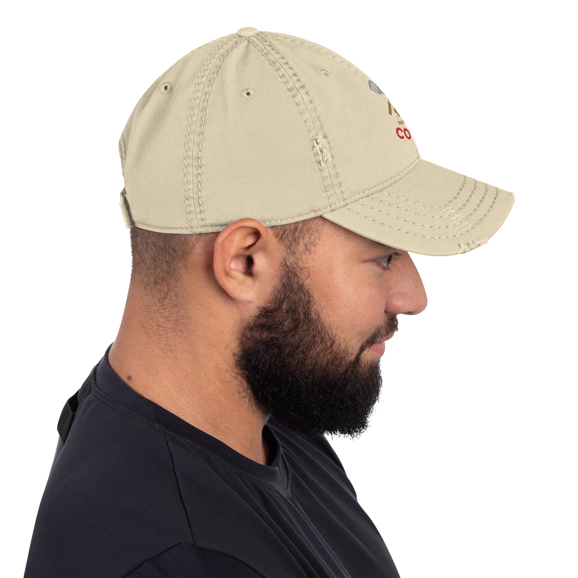 Distressed Dad Hat - Smile, Earn, Grow