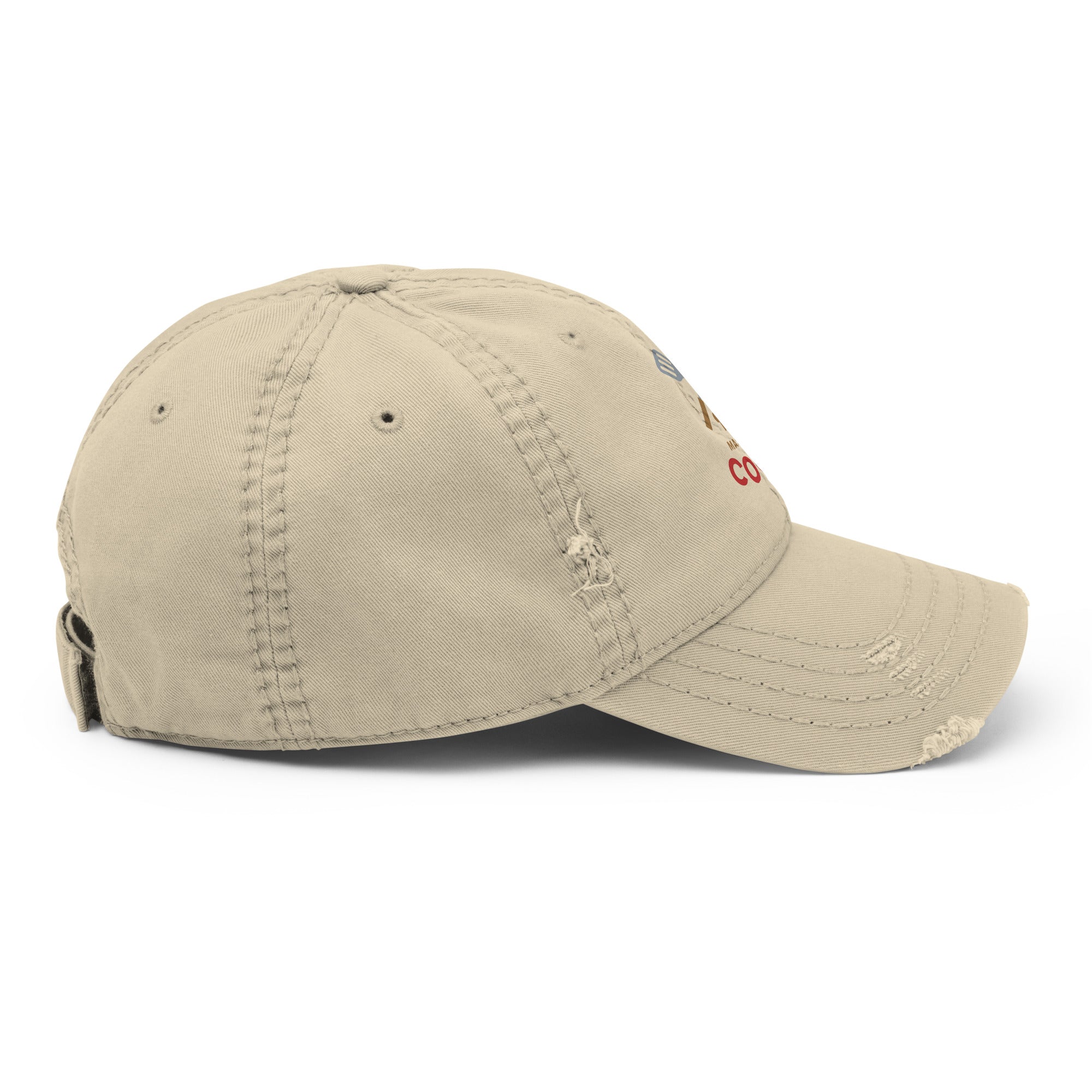 Distressed Dad Hat - Smile, Earn, Grow