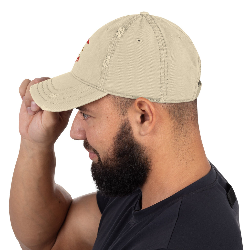 Distressed Dad Hat - Smile, Earn, Grow