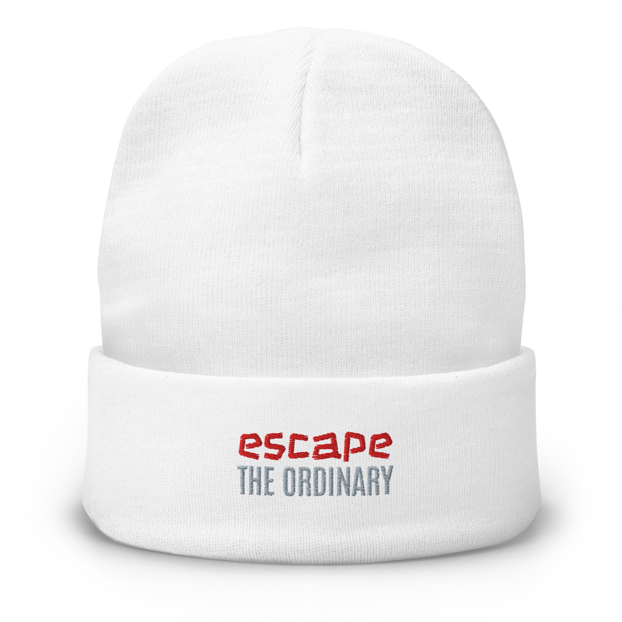 Embroidered Beanie - Smile, Earn, Grow