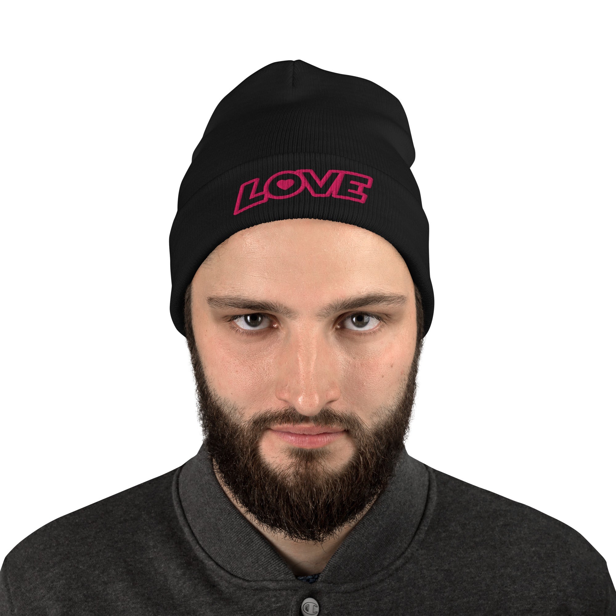 Embroidered Beanie - Smile, Earn, Grow