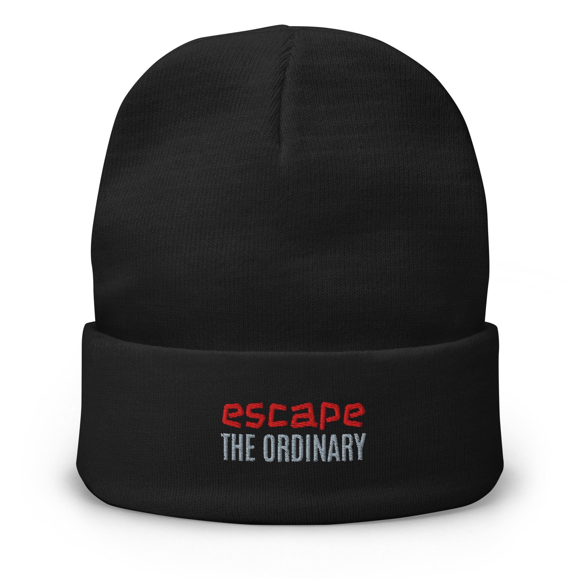 Embroidered Beanie - Smile, Earn, Grow