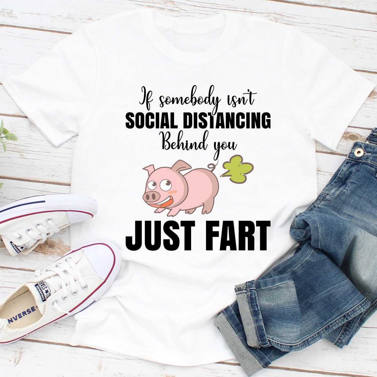 If Somebody Isn't Social Distancing Behind You T-Shirt-1