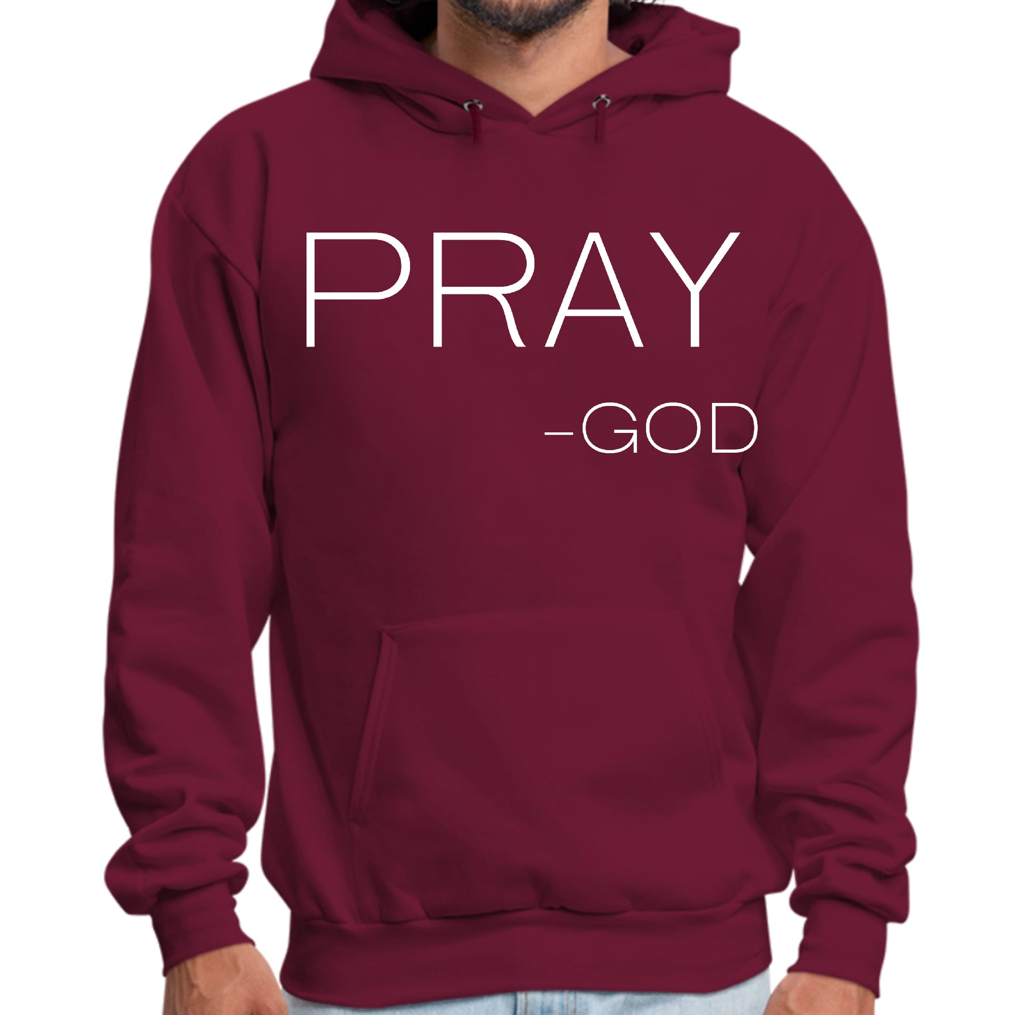Mens Graphic Hoodie Say it Soul - Pray - god - Smile, Earn, Grow
