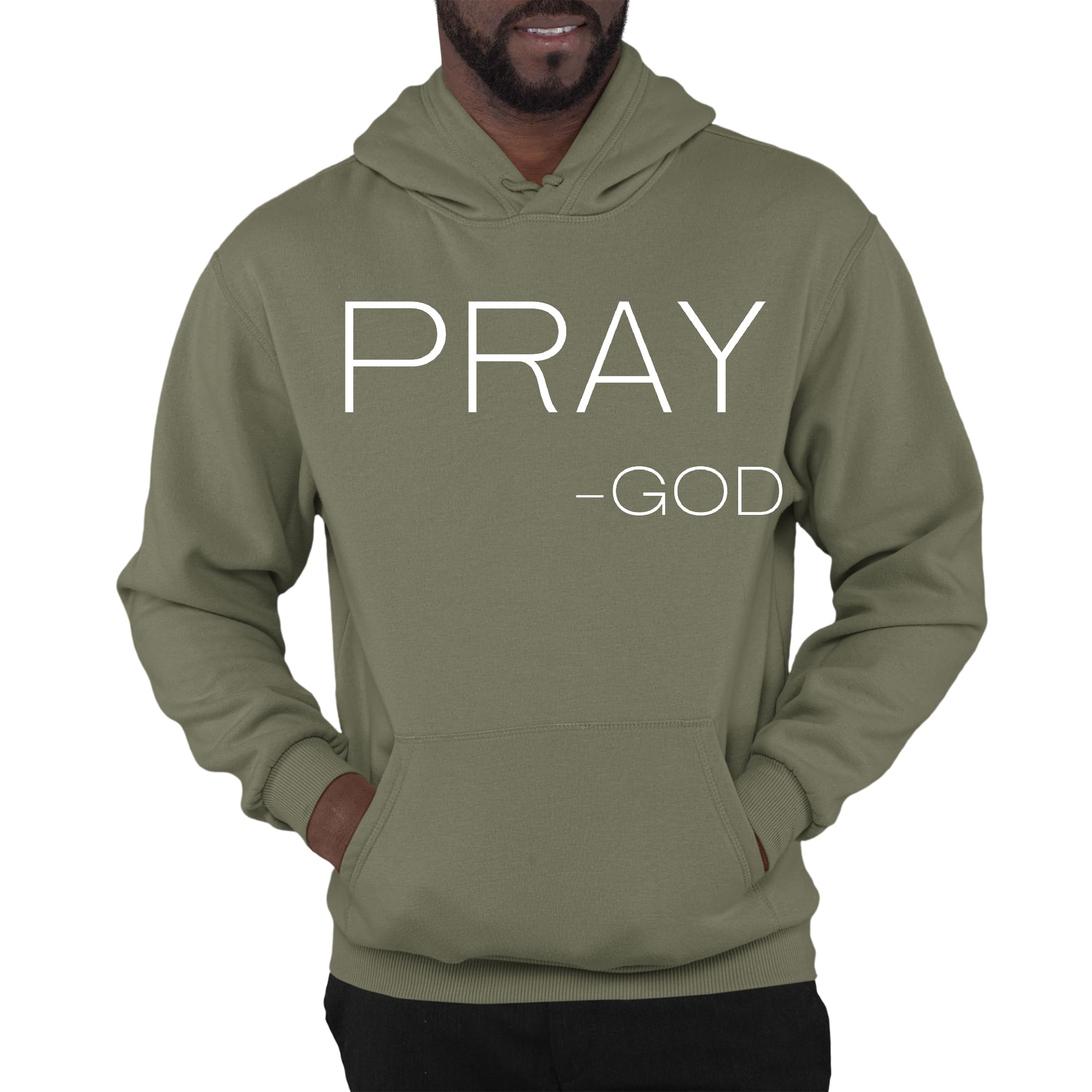 Mens Graphic Hoodie Say it Soul - Pray - god - Smile, Earn, Grow