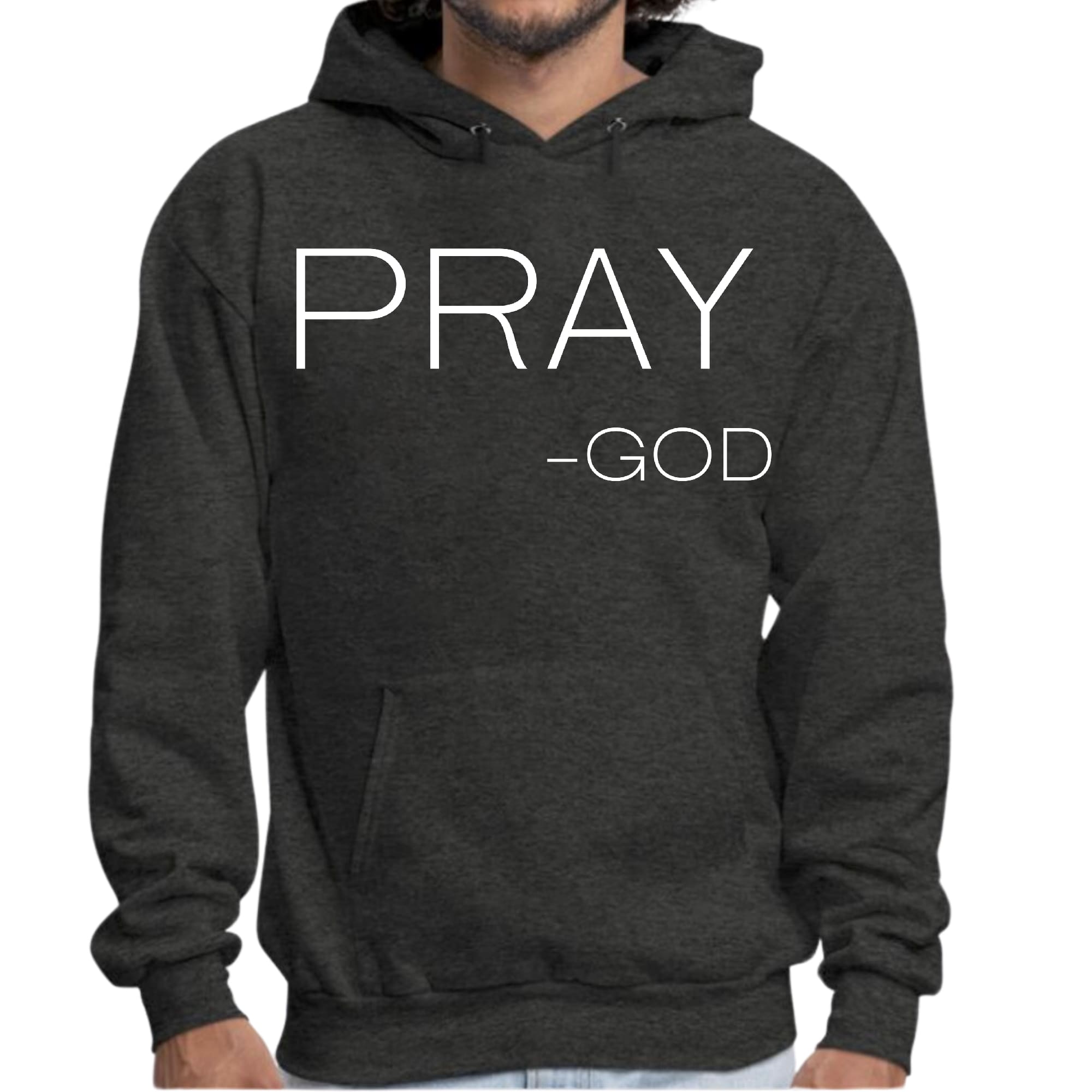 Mens Graphic Hoodie Say it Soul - Pray - god - Smile, Earn, Grow