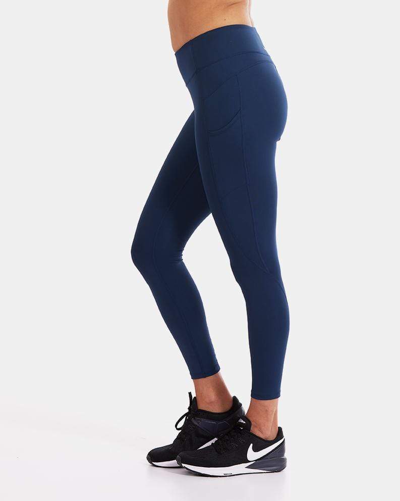 Wi - Thi Mid - Rise Pocketed Legging – Night Swim Navy - Smile, Earn, Grow