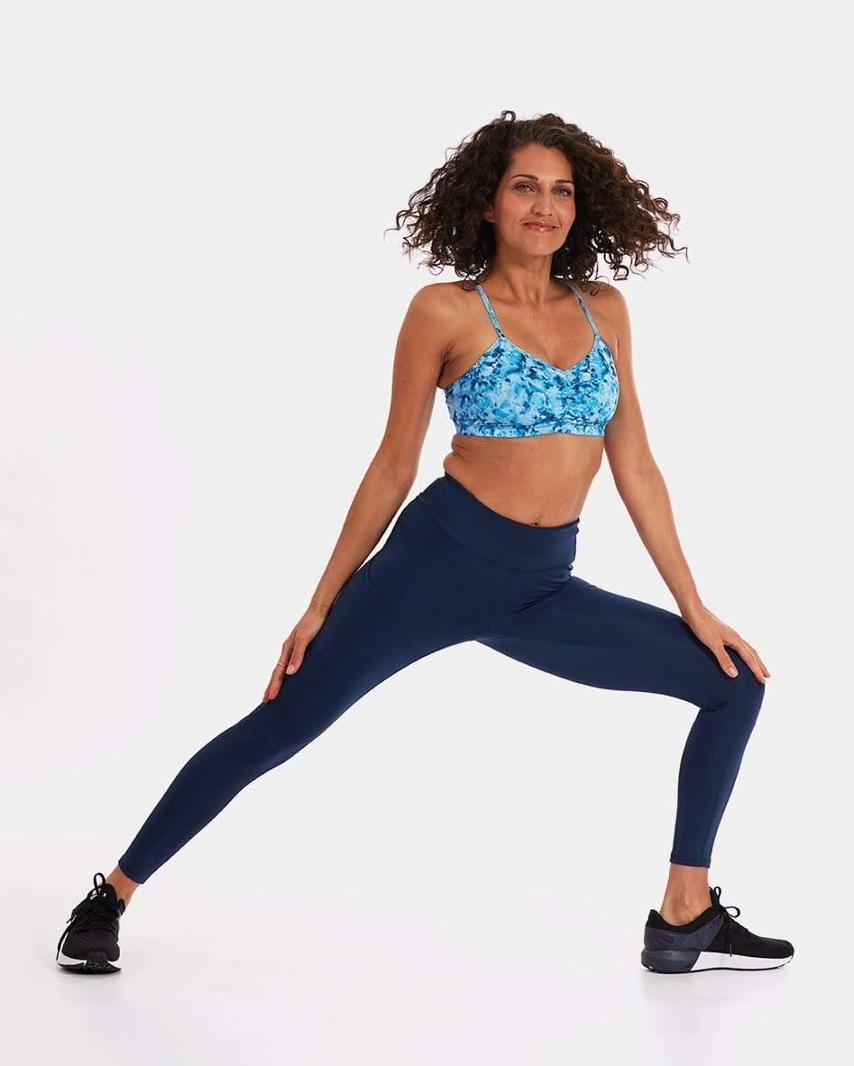 Wi - Thi Mid - Rise Pocketed Legging – Night Swim Navy - Smile, Earn, Grow